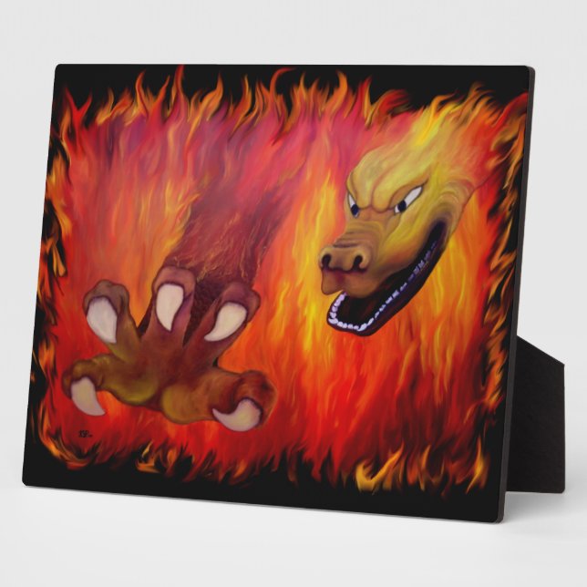 Red Dragon Claw Plaque (Side)