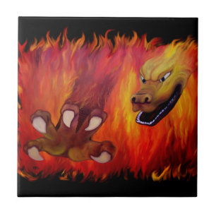 Red Dragon Claw Tile