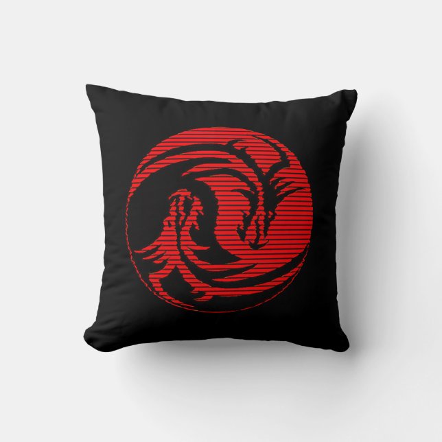 Red dragon  cushion (Front)