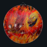 Red Dragon Dartboard<br><div class="desc">red Dragon - fantasy-art oil-painting by Art KSZP</div>