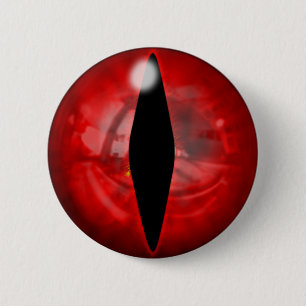 Red Dragon Eye 6 Cm Round Badge