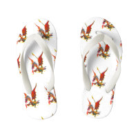 Red Dragon - Flip flops for kids