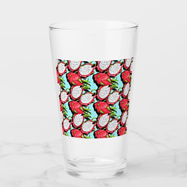 red dragon fruit glass (Front)