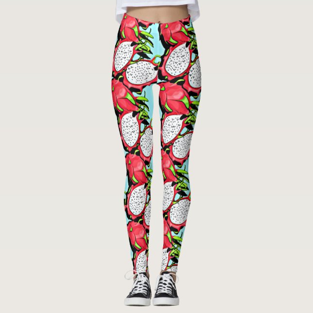 red dragon fruit leggings (Front)