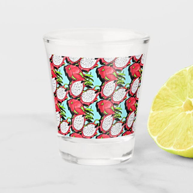 red dragon fruit shot glass (Front)
