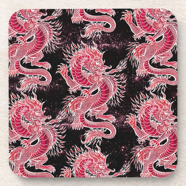 Red Dragon Galaxy Coaster (Front)