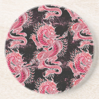 Red Dragon Galaxy Coaster