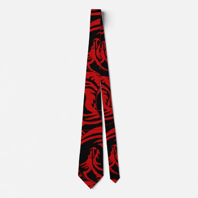 Red dragon   gel mouse pad tie (Front)