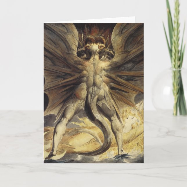 Red Dragon greeting card (Front)