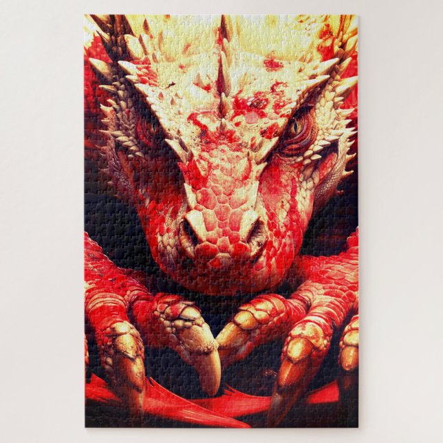 Red Dragon Jigsaw Puzzle (Vertical)