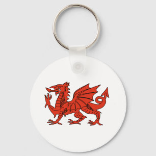 Red Dragon Key Ring