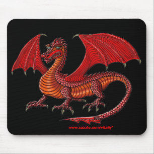 Red Dragon mousepad design