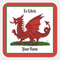 Red Dragon of Wales Bookplate