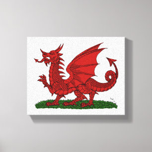 Red Dragon of Wales Canvas Print