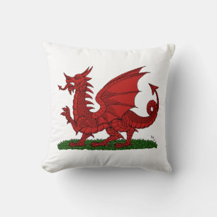 Red Dragon of Wales Cushion