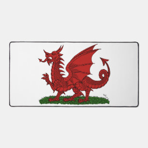 Red Dragon of Wales Desk Mat