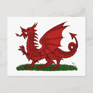Red Dragon of Wales Postcard