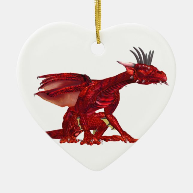 Red Dragon  Ornament (Front)