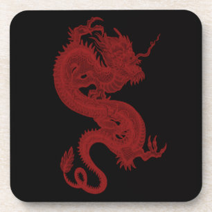Red Dragon Pendragon Coasters