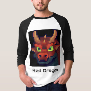 Red Dragon PixelArt T Shirt