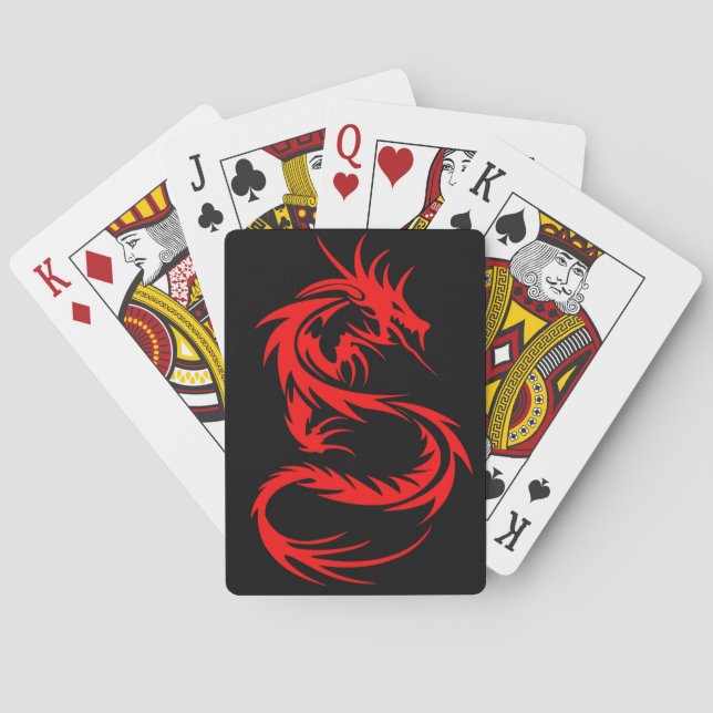 Red Dragon Playing Cards (Back)