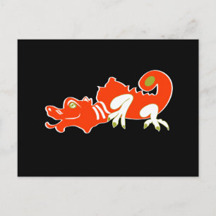 Red dragon postcard