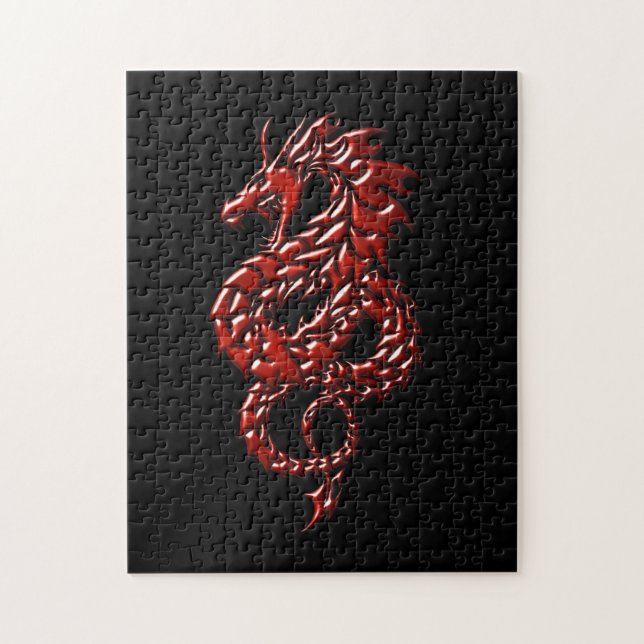 Red Dragon Rising Jigsaw Puzzle (Vertical)