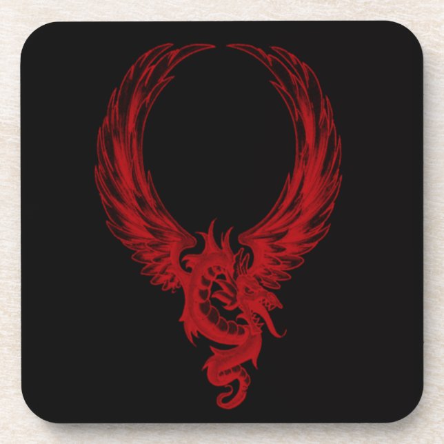Red Dragon Ryuu Coasters (Front)