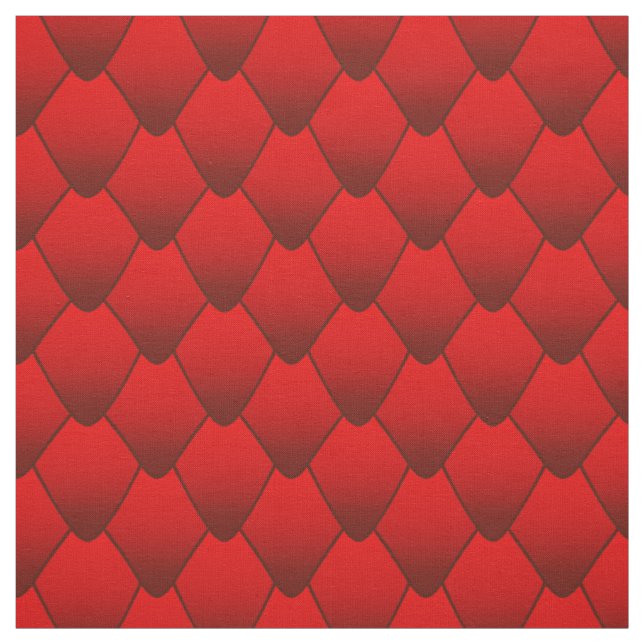Red Dragon Scales Fabric (Swatch)