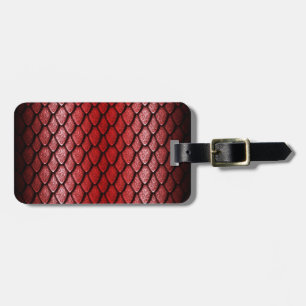 Red Dragon Scales Luggage Tag