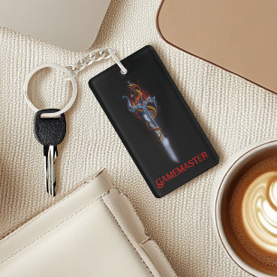 Red Dragon Sword Fantasy Key Ring