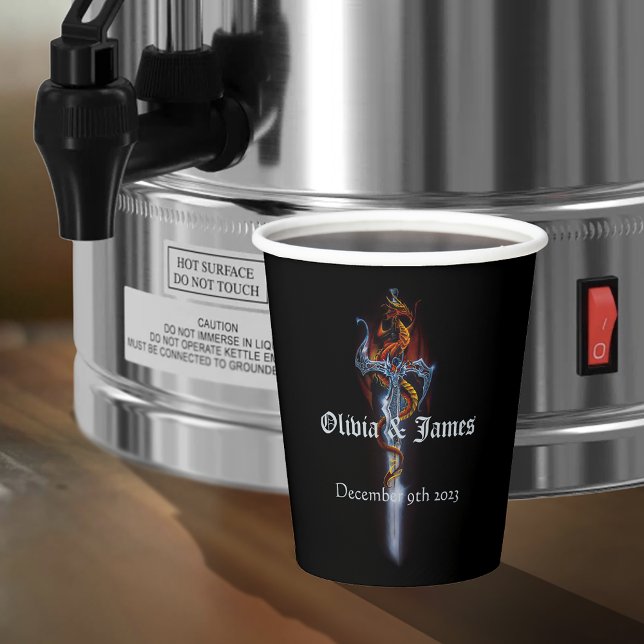 Red Dragon Sword Paper Cups (Creator Uploaded)