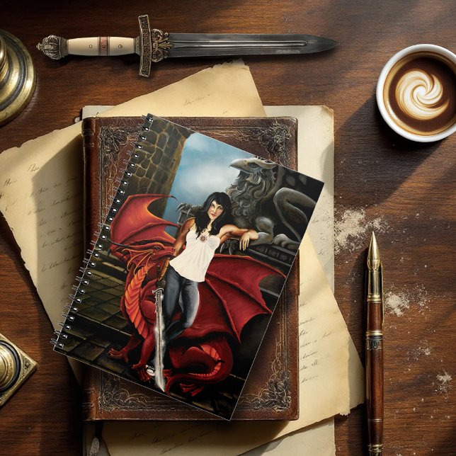 Red Dragon Urban Fantasy  Notebook (Creator Uploaded)