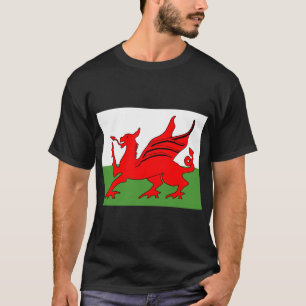 Red dragon Welsh flag T-Shirt