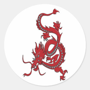 Red Dragon - Year of the Dragon Classic Round Sticker