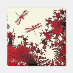 Red Dragonfly Magnet
