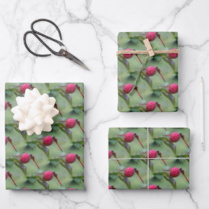 Red Dragonfly Nature Pattern  Wrapping Paper Sheet