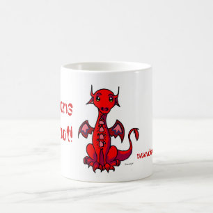 Red, Dragons are hot! Coffee Mug