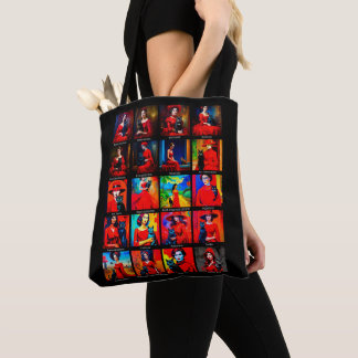 Red Dress Black Cat Art Movements Tote Bag