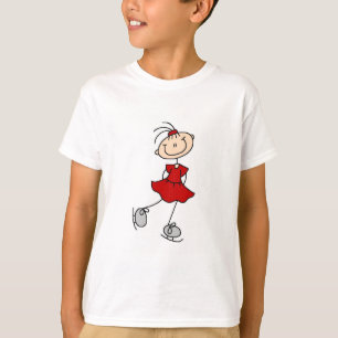 Red Dress Figure Skater Tshirts and Gifts
