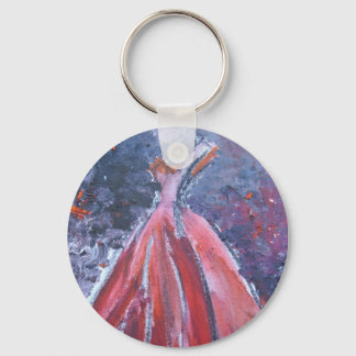 Red Dress Keychain