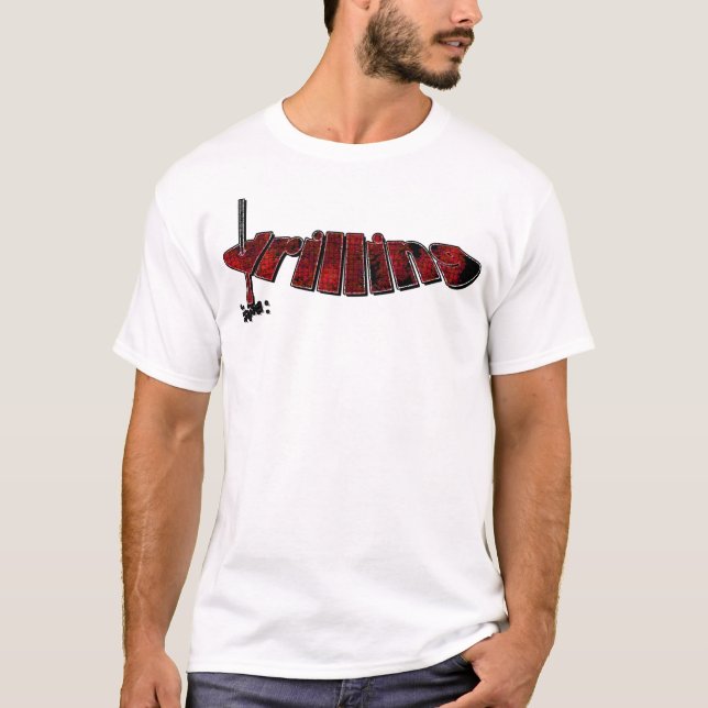Red Drilling Process T-Shirt (Front)