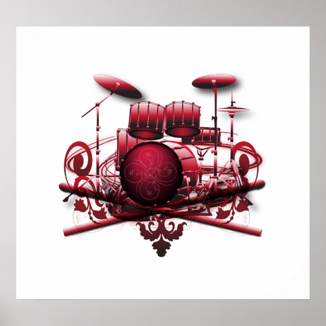 red-drum-design poster (Front)