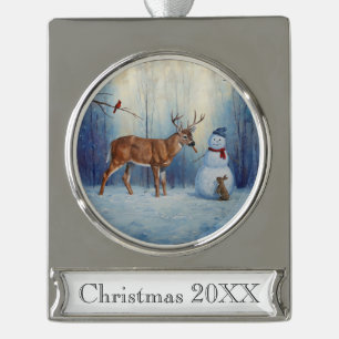 Red Dun Chestnut Sorrel Western Quarter Horse Silv Silver Plated Banner Ornament