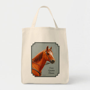 Red Dun Chestnut Sorrel Western Quarter Horse Tote Bag
