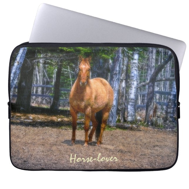 Red Dun Horse-lover's Equine Animal Sleeve (Front)