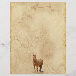 Red Dun on Parchment Horse-lover's Equine Gift
