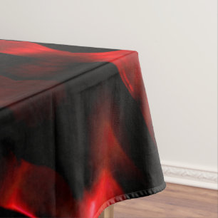 Red dunes under night darkness tablecloth