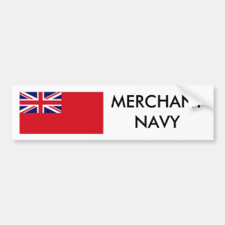Red Duster, MERCHANT NAVY Bumper Sticker