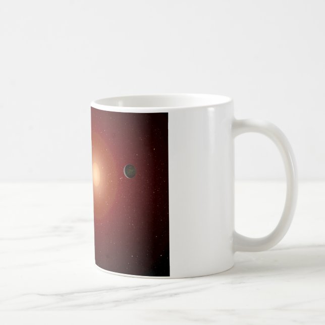 Red Dwarf Star and Exoplanets Coffee Mug (Right)